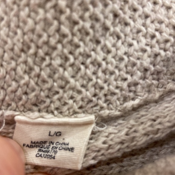 Anthropologie ~Moth~ Cashmere Blend Mock Neck
Perforated Sleeve Sweater - Picture 5 of 10